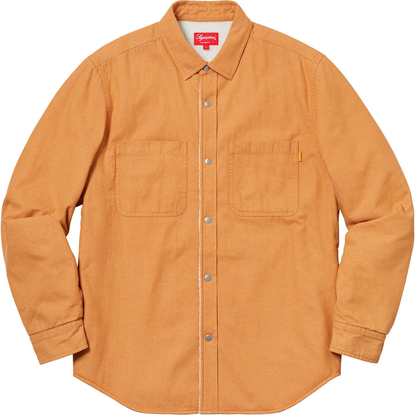 Sherpa Lined Denim Shirt view 4